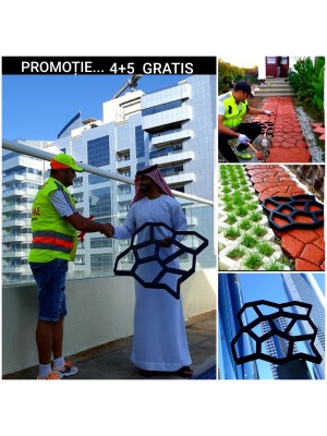 1 Set grila rustica - 4+4 GRATIS 60x60 cu CONICITATE pentru fabricare manuală 